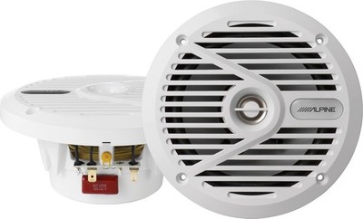 Alpine SPS-M601W Marine 6.5'' Coaxial Speakers White Waterproof NEW