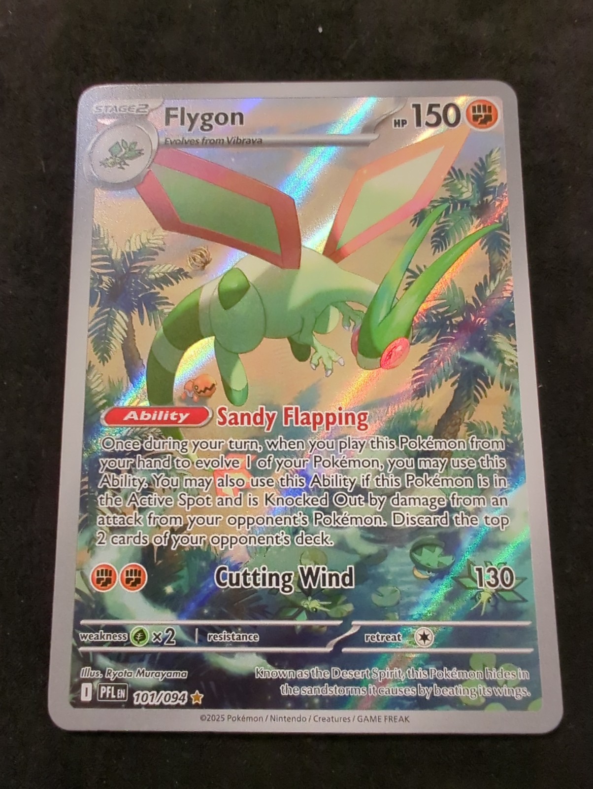 Flygon #101/094 Pokemon Phantasmal Flames In Hand Pokemon