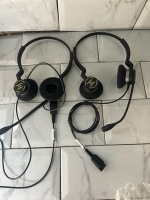 2x Jabra BIZ 2300 Duo QD Wired Headset 2309-820-104 REQUIRES USB / RJ11 CONNECT