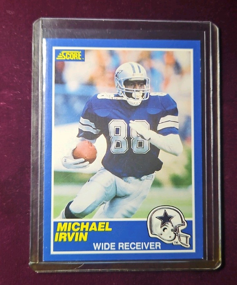 1989 Score - Michael Irvin #18 RC Dallas Cowboys HOF Rookie Card