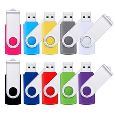 16GB USB Flash Drive 10 Pack Swivel Memory Stick Bulk Pen Drive Data Storage