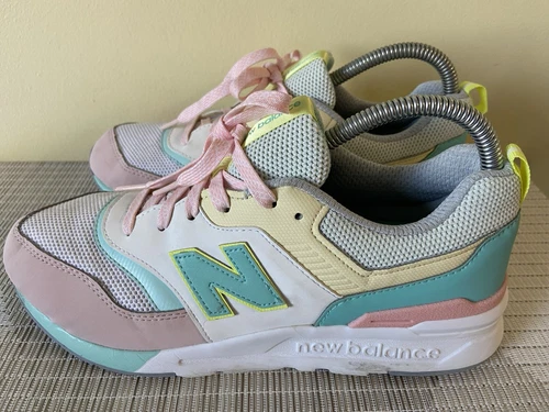 NEW BALANCE GR997HCL scarpe da corsa in camoscio e rete uomo taglia 7 donna 8 5 pastello