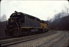 804 B&O 3801 Cranberry grade 1977 ORIGINAL slide