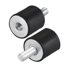 2pcs M8 Male Female Shock Absorber Anti Vibration Isolators 25mm x 25mm