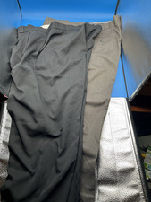 Men s Solid Gray Pleated Dress Pants 44W Regu...