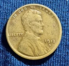 1913 D Lincoln Wheat Small Cent Bronze Circulated Denver BN Uncertified US Coin