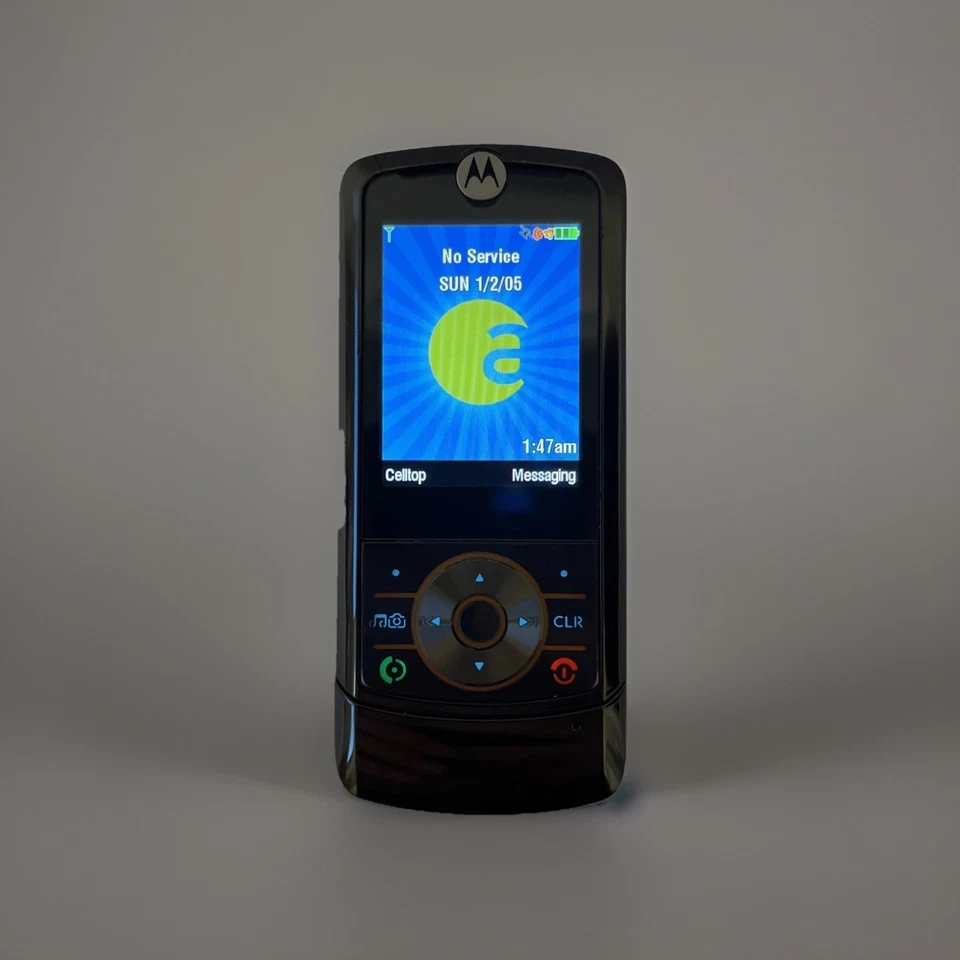 Teléfono Celular Motorola ROKR Z6m Naranja 2" Pantalla LCD TFT 2MP GSM Reproductor MP3 Deslizable Foto 2 de 4