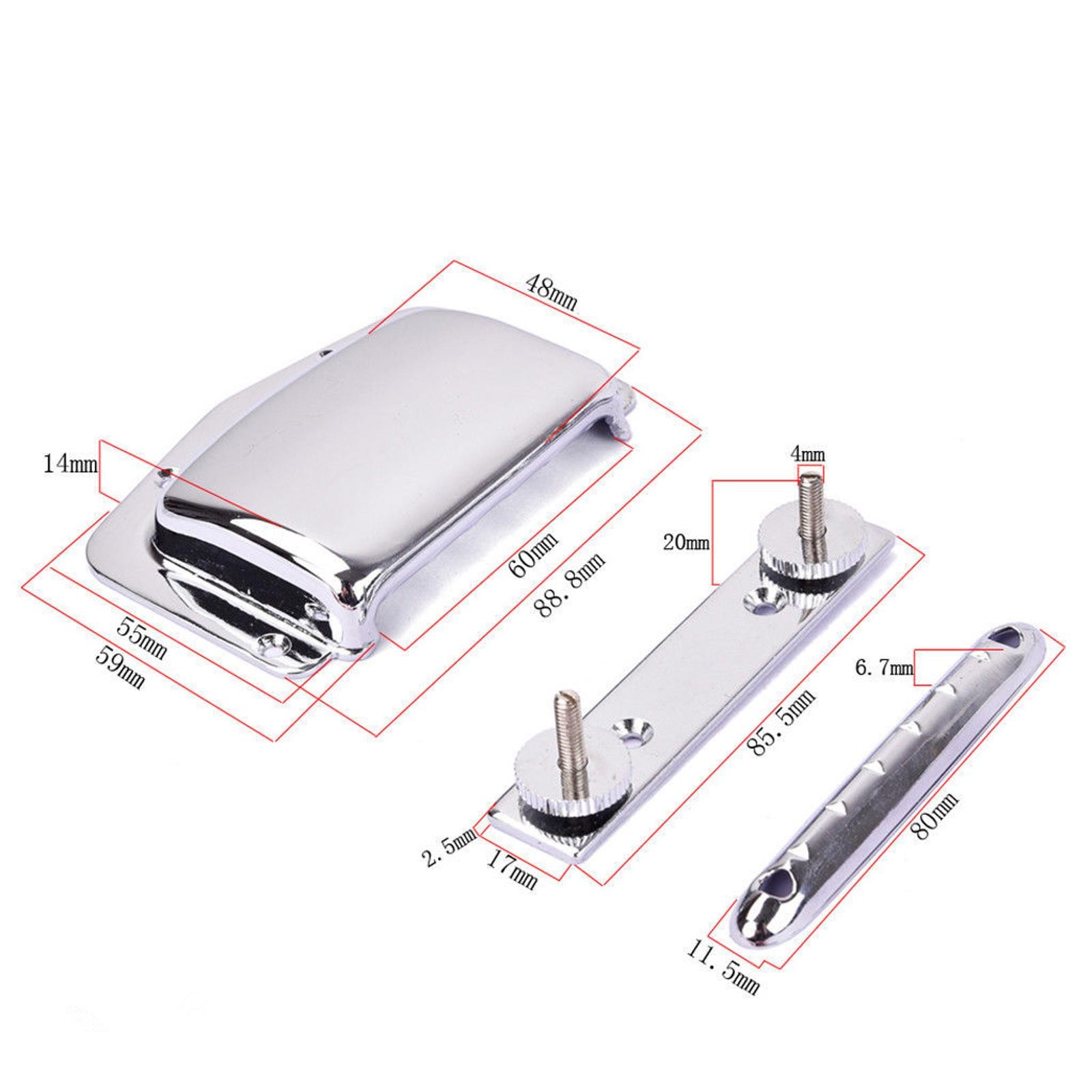 New Fixed Bridge Tailpiece For Vintage Teisco Tune O Matic Electric Guitar Parts
