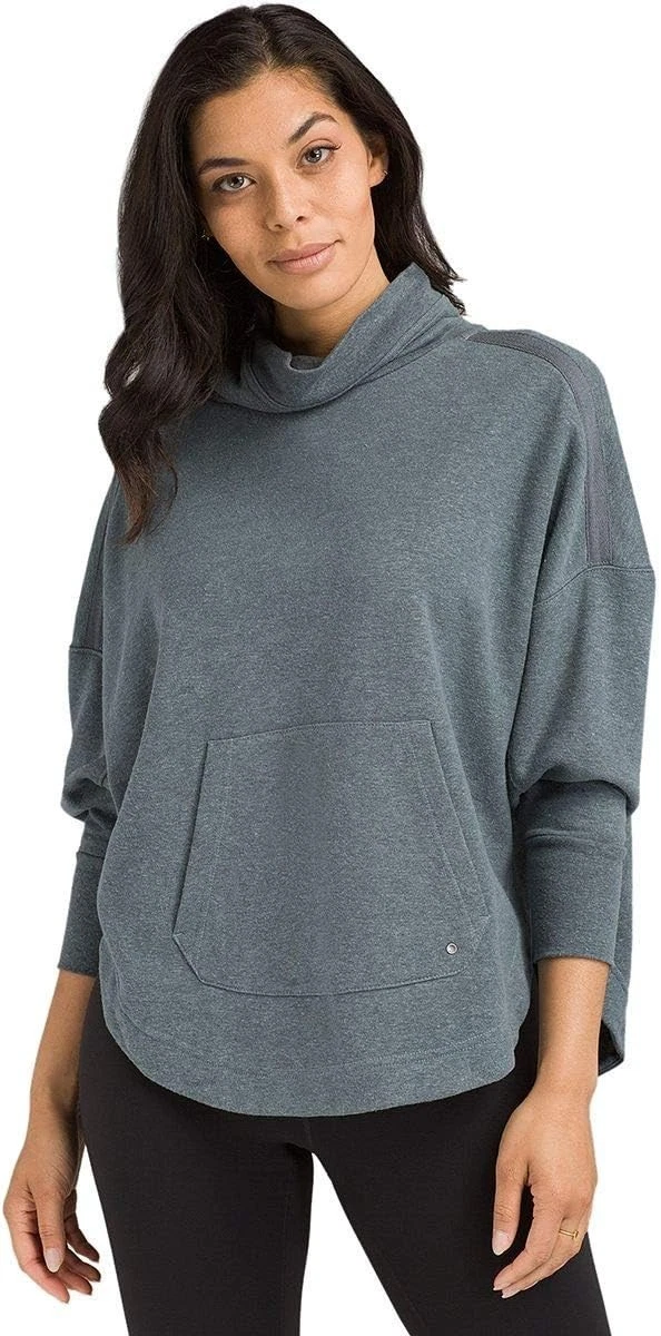 PrAna Women's Small Cozy Up Poncho Kangaroo Pocket Oversized W23190896 Sweater