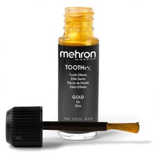 Mehron Makeup Tooth Fx Gold  Temporary Tooth Paint  Health And Beauty