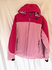 Lands  End 2 Tone Pink Waterproof Spring Winter Coat Girls Size L Large Jacket