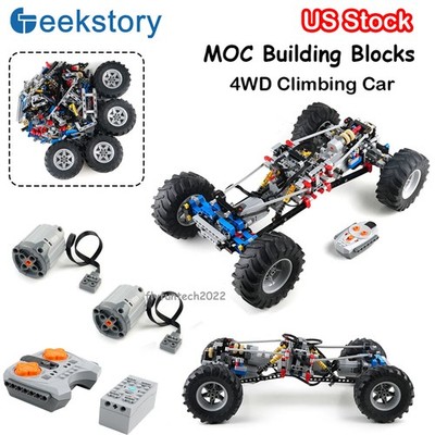 MOC 4WD Off-Road Car with Suspension Shocks Remote Control Power Servo Motor Toy