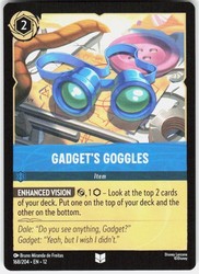 Gadget's Goggles 168/204 Wilds Unknown Disney Lorcana Uncommon