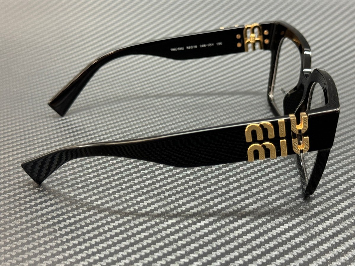 MIU MIU MU 04UV 1AB1O1 Black Women's 52 mm Eyeglasses | eBay