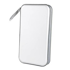 CD Case, DVD Case Holder 96 Capacity Hard Plastic CD DVD Disc Cases White