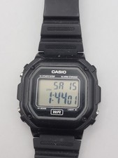 Casio Illuminator 3224 F-108WH Watch Men Black Digital Alarm Chrono Working