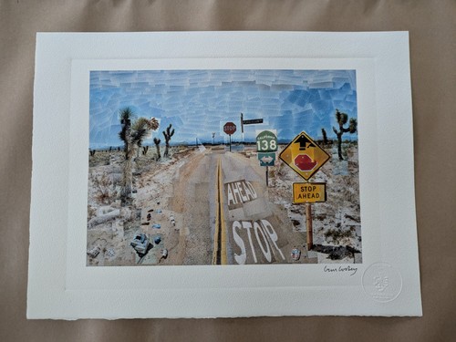 David Hockney "Pearblossom Highway" Hand-Signed 15”x11.25” Limited Edition Print - 第 1/4 張圖片