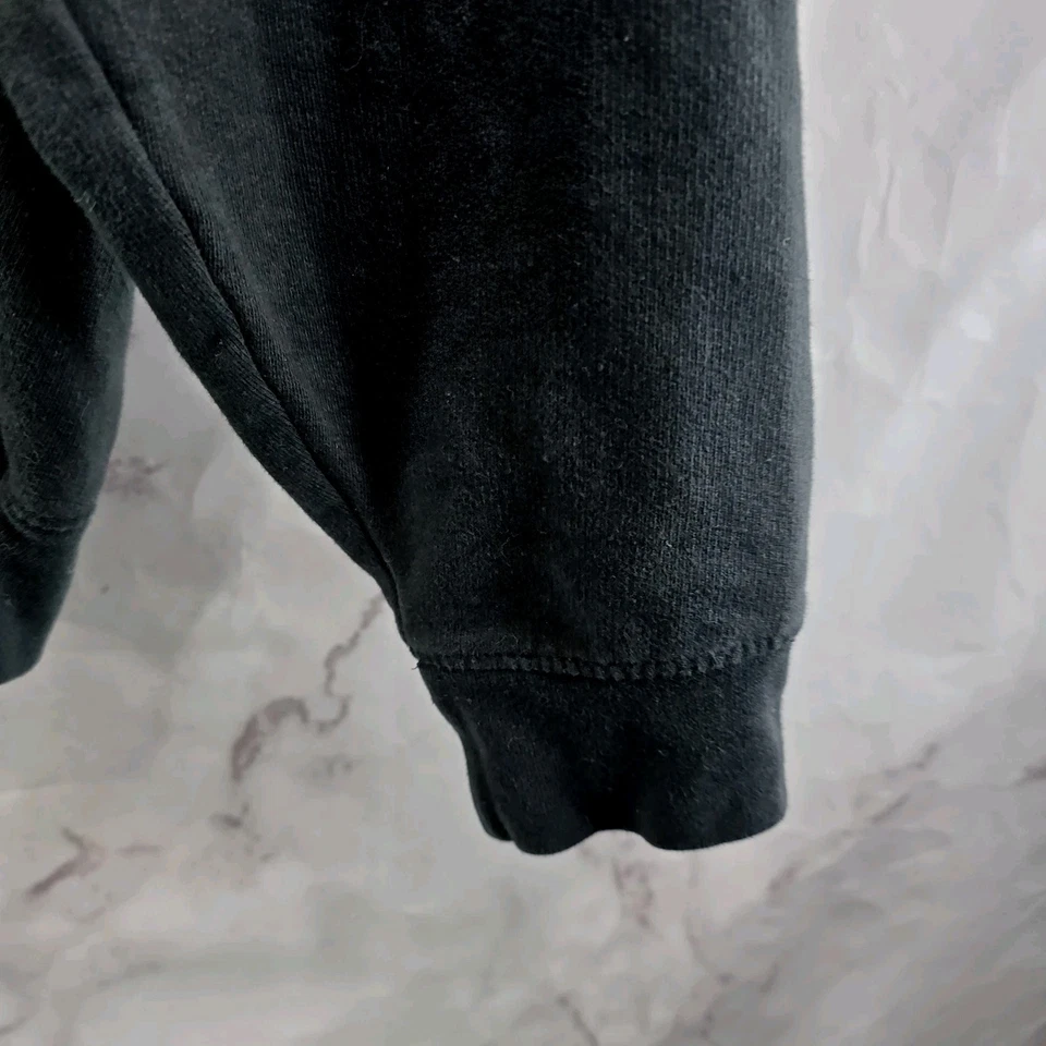 Vintage Wolf Sweatshirt Womens Large Black Hoodie Pullover 90s Lost Creek - Image 4 of 4