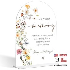 In Loving Memory Wedding Sign, Flower Style Wedding Table Signs In Loving,22