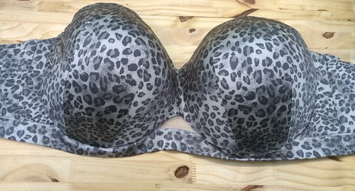 Cacique Comfort Bliss Strapless Underwire Bra 38J animal print NO STRAPS - Picture 9 of 11