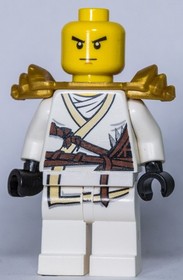 LEGO&reg; Ninjago Minifigure Ninja Zane ZX with Armor from Set 9449 9445 9440 - njo031