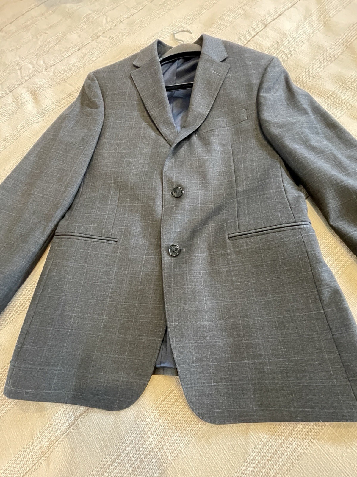 Tommy Hilfiger 2 Piece Suit Men’s 38S Pants 32x28 Charcoal Wool Blend thumbnail 5