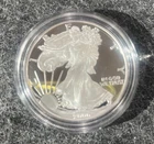 2006 West point Silver Eagle Coin, Proof, 1 oz American Dollar, With COA