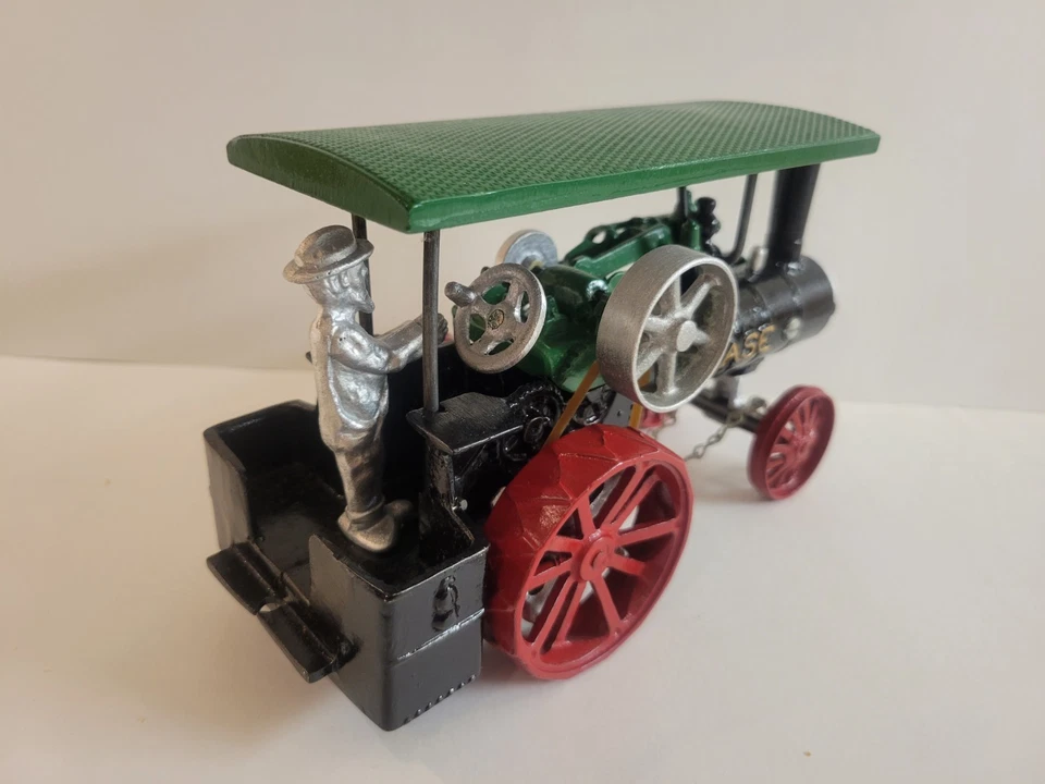 JI Case Steam Engine Tractor w/ Canopy & Man, 1/16 Irvin's Model Shop - Image 4 of 4