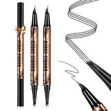 2 Pack Microblading Eyebrow Pen 2-in-1 Dual-Ended, Waterproof, Smudge-Proof...