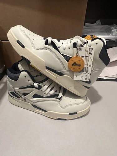 Reebok Pump Omni Zone II Chalk Size 8 GY5301 Chalky Navy Gold