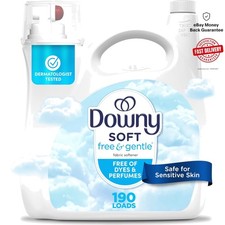 Gentle & Hypoallergenic Liquid Fabric Softener, 140 fl oz for Sensitive Skin 0.18 per gallon