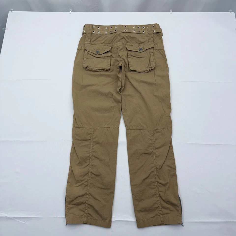 Pantalones utilitarios de carga Pete & Greta Johnny Was para mujer 2 tobillos cremallera ojal cinturón tostado Foto 2 de 4