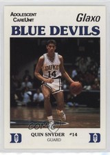 1987-88 Adolescent CareUnit Duke Blue Devils Quin Snyder 0q3