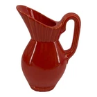 Vintage Bauer Pottery Los Angeles Red Pitcher Art Deco California Pottery