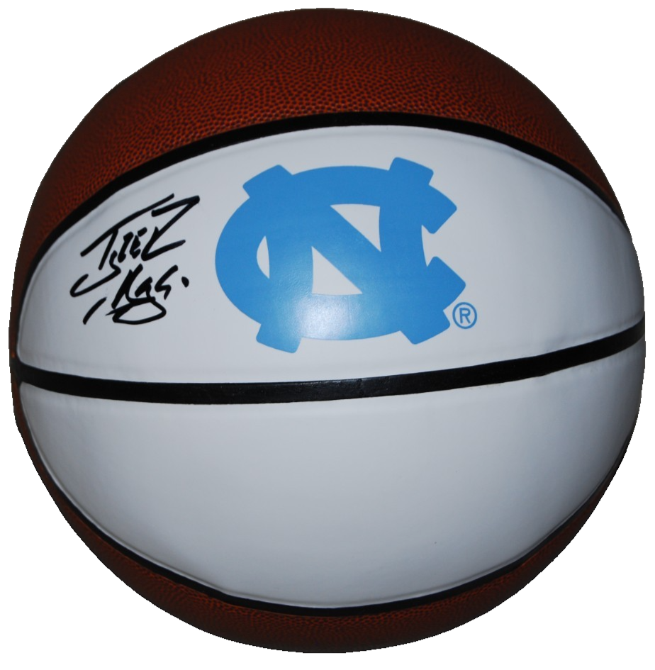 Tyler Hansbrough Autographed Signed North Carolina Tar Heels logo basketball BECKETT BV10251 