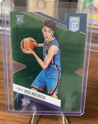 Jersey # Match CHET HOLMGREN 2022-23 PANINI DONRUSS ELITE (7/7) RC Bookend 1/1