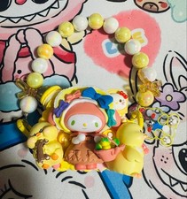 Sanrio My Melody Smartphone Holder Strap Colorful Animal Motif Beads Clear
