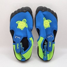 Newtz Kids Water Shoes Size 12 Blue Green Turtle Swim Beach Pool Aqua Socks