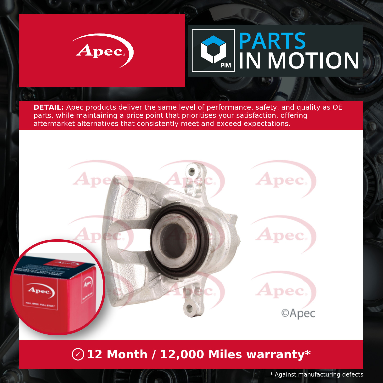 Brake Caliper LCA369 Apec 542461 5542006 9196051 Genuine Top Quality Guaranteed
