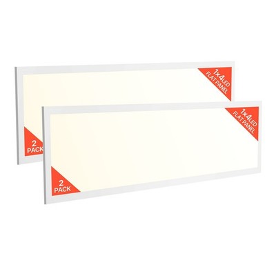 1x4 FT LED Flat Panel Light, 5700 LM, Flush Mount LED Drop Ceiling Lighting Fixt