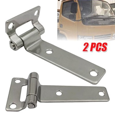 2 Stück Edelstahl T-Form Allzweck Tür Gurt LKW Container Scharnier Anhänger