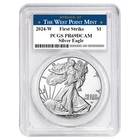 2024-W Proof $1 American Silver Eagle PCGS PR69DCAM FS West Point Label