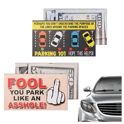 VKQTS 60PCS 3x2 Bad Parking Cards,Funny You 3.42×1.95×0.01 inch, Multicolor 