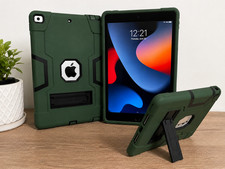 Apple iPad 9th Gen Bundle w/ Shockproof Stand Case