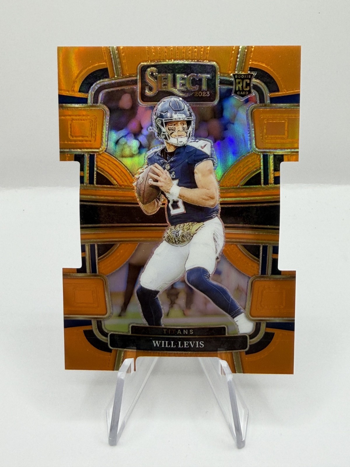 2023 Select Will Levis Concourse Level Orange Prizm Die Cut /499 #96 (RC) 🔥
