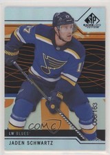 2018-19 Upper Deck SP Game Used Orange Rainbow 6/163 Jaden Schwartz #42 5vt