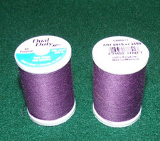 Dual Duty All Purpose Polyester Thread, 250 yards, Mulberry Wine 3480 