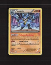 Lucario 64/99 Next Destinies Rare Holo Pokemon Card DMG on eBay