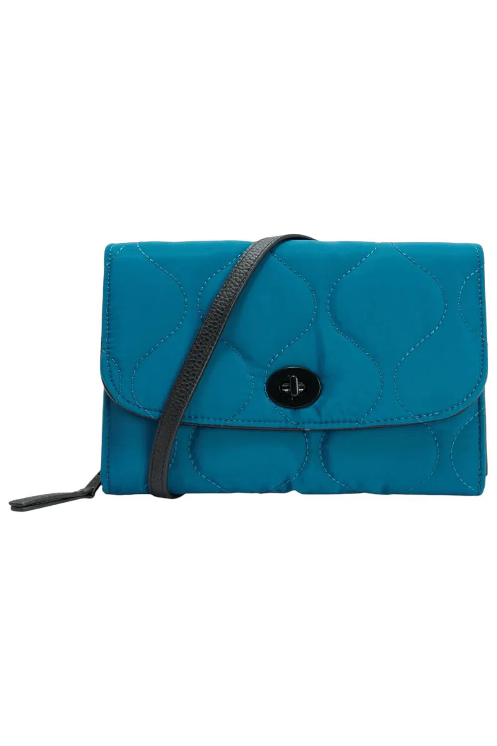 Samantha Brown To-Go Quilted Crossbody Clutch Peacock