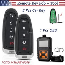 2 For 2011 - 2015 Ford Edge Keyless Remote Car Key Fob 5b Programmer Tool New